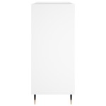 vidaXL Dulap pentru discuri, alb, 84,5x38x89 cm, lemn compozit