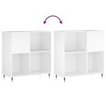 vidaXL Dulap pentru discuri, alb, 84,5x38x89 cm, lemn compozit