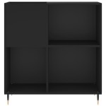 vidaXL Dulap pentru discuri negru 84,5x38x89 cm lemn compozit vidaXL Dulap pentru discuri negru 84,5x38x89 cm lemn compozit