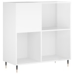 vidaXL Dulap de discuri alb extralucios 84,5x38x89 cm lemn compozit vidaXL Dulap de discuri alb extralucios 84,5x38x89 cm lemn compozit