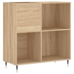 vidaXL Dulap pentru discuri stejar sonoma 84,5x38x89 cm lemn compozit vidaXL Dulap pentru discuri stejar sonoma 84,5x38x89 cm lemn compozit