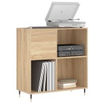 vidaXL Dulap pentru discuri stejar sonoma 84,5x38x89 cm lemn compozit vidaXL Dulap pentru discuri stejar sonoma 84,5x38x89 cm lemn compozit