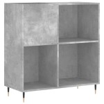 vidaXL Dulap pentru discuri gri beton 84,5x38x89 cm lemn compozit vidaXL Dulap pentru discuri gri beton 84,5x38x89 cm lemn compozit