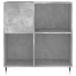 vidaXL Dulap pentru discuri gri beton 84,5x38x89 cm lemn compozit vidaXL Dulap pentru discuri gri beton 84,5x38x89 cm lemn compozit