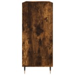vidaXL Dulap pentru discuri stejar fumuriu 84,5x38x89 cm lemn compozit vidaXL Dulap pentru discuri stejar fumuriu 84,5x38x89 cm lemn compozit