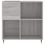 vidaXL Dulap pentru discuri gri sonoma 84,5x38x89 cm lemn compozit vidaXL Dulap pentru discuri gri sonoma 84,5x38x89 cm lemn compozit
