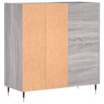 vidaXL Dulap pentru discuri gri sonoma 84,5x38x89 cm lemn compozit vidaXL Dulap pentru discuri gri sonoma 84,5x38x89 cm lemn compozit