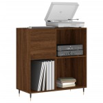 vidaXL Dulap pentru discuri stejar maro 84,5x38x89 cm lemn compozit vidaXL Dulap pentru discuri stejar maro 84,5x38x89 cm lemn compozit