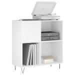 vidaXL Dulap pentru discuri, alb, 84,5x38x89 cm, lemn compozit