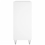 vidaXL Dulap pentru discuri, alb, 84,5x38x89 cm, lemn compozit