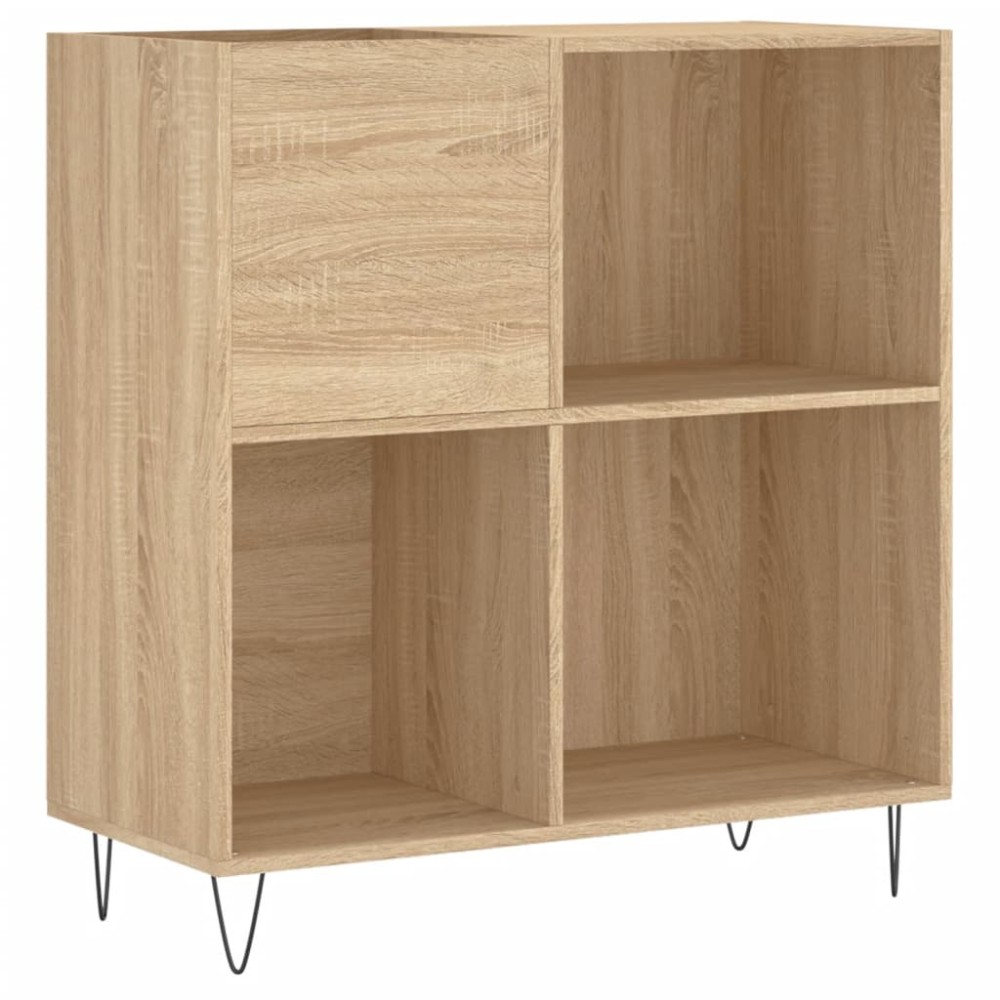 vidaXL Dulap pentru discuri stejar sonoma 84,5x38x89 cm lemn compozit