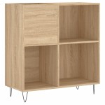 vidaXL Dulap pentru discuri stejar sonoma 84,5x38x89 cm lemn compozit vidaXL Dulap pentru discuri stejar sonoma 84,5x38x89 cm lemn compozit