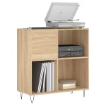 vidaXL Dulap pentru discuri stejar sonoma 84,5x38x89 cm lemn compozit vidaXL Dulap pentru discuri stejar sonoma 84,5x38x89 cm lemn compozit