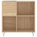 vidaXL Dulap pentru discuri stejar sonoma 84,5x38x89 cm lemn compozit vidaXL Dulap pentru discuri stejar sonoma 84,5x38x89 cm lemn compozit