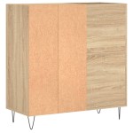 vidaXL Dulap pentru discuri stejar sonoma 84,5x38x89 cm lemn compozit vidaXL Dulap pentru discuri stejar sonoma 84,5x38x89 cm lemn compozit