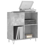 vidaXL Dulap pentru discuri gri beton 84,5x38x89 cm lemn compozit vidaXL Dulap pentru discuri gri beton 84,5x38x89 cm lemn compozit