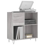 vidaXL Dulap pentru discuri gri sonoma 84,5x38x89 cm lemn compozit vidaXL Dulap pentru discuri gri sonoma 84,5x38x89 cm lemn compozit