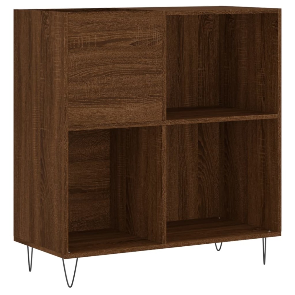 vidaXL Dulap pentru discuri stejar maro 84,5x38x89 cm lemn compozit