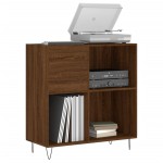 vidaXL Dulap pentru discuri stejar maro 84,5x38x89 cm lemn compozit vidaXL Dulap pentru discuri stejar maro 84,5x38x89 cm lemn compozit