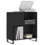 vidaXL Dulap pentru discuri negru 84,5x38x89 cm lemn compozit vidaXL Dulap pentru discuri negru 84,5x38x89 cm lemn compozit