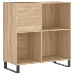 vidaXL Dulap pentru discuri stejar sonoma 84,5x38x89 cm lemn compozit vidaXL Dulap pentru discuri stejar sonoma 84,5x38x89 cm lemn compozit