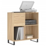 vidaXL Dulap pentru discuri stejar sonoma 84,5x38x89 cm lemn compozit vidaXL Dulap pentru discuri stejar sonoma 84,5x38x89 cm lemn compozit