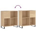 vidaXL Dulap pentru discuri stejar sonoma 84,5x38x89 cm lemn compozit vidaXL Dulap pentru discuri stejar sonoma 84,5x38x89 cm lemn compozit