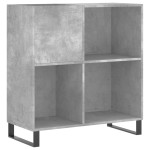 vidaXL Dulap pentru discuri gri beton 84,5x38x89 cm lemn compozit vidaXL Dulap pentru discuri gri beton 84,5x38x89 cm lemn compozit