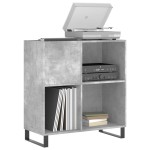 vidaXL Dulap pentru discuri gri beton 84,5x38x89 cm lemn compozit vidaXL Dulap pentru discuri gri beton 84,5x38x89 cm lemn compozit