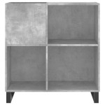 vidaXL Dulap pentru discuri gri beton 84,5x38x89 cm lemn compozit vidaXL Dulap pentru discuri gri beton 84,5x38x89 cm lemn compozit