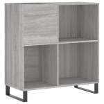 vidaXL Dulap pentru discuri gri sonoma 84,5x38x89 cm lemn compozit vidaXL Dulap pentru discuri gri sonoma 84,5x38x89 cm lemn compozit