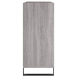 vidaXL Dulap pentru discuri gri sonoma 84,5x38x89 cm lemn compozit vidaXL Dulap pentru discuri gri sonoma 84,5x38x89 cm lemn compozit