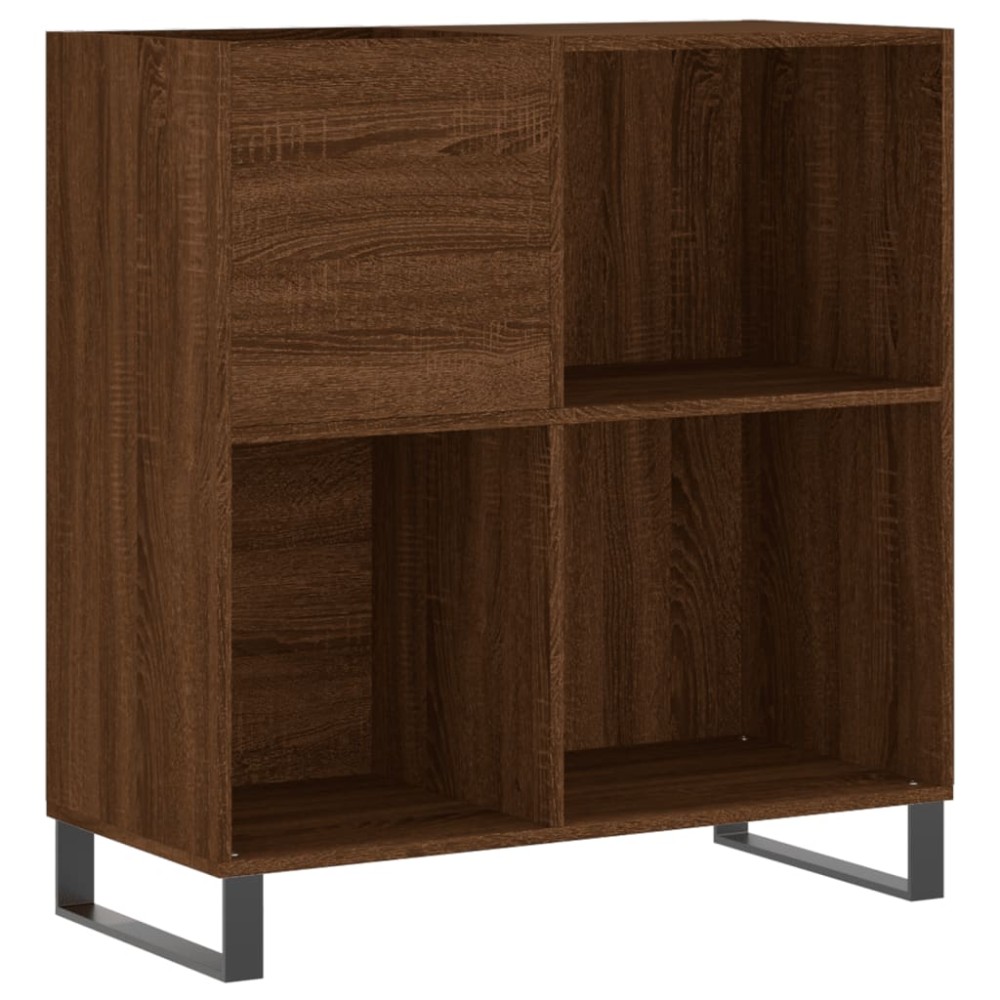 vidaXL Dulap pentru discuri stejar maro 84,5x38x89 cm lemn compozit