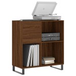 vidaXL Dulap pentru discuri stejar maro 84,5x38x89 cm lemn compozit