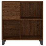 vidaXL Dulap pentru discuri stejar maro 84,5x38x89 cm lemn compozit
