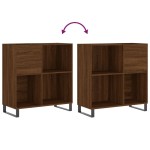 vidaXL Dulap pentru discuri stejar maro 84,5x38x89 cm lemn compozit