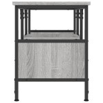 vidaXL Comodă TV, sonoma gri, 100x35x45 cm, lemn prelucrat & fier vidaXL Comodă TV, sonoma gri, 100x35x45 cm, lemn prelucrat & fier