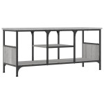 vidaXL Comodă TV, sonoma gri, 100x35x45 cm, lemn prelucrat & fier vidaXL Comodă TV, sonoma gri, 100x35x45 cm, lemn prelucrat & fier