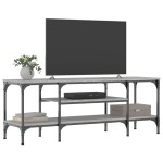 vidaXL Comodă TV, sonoma gri, 121x35x45 cm, lemn prelucrat & fier vidaXL Comodă TV, sonoma gri, 121x35x45 cm, lemn prelucrat & fier