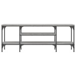vidaXL Comodă TV, sonoma gri, 121x35x45 cm, lemn prelucrat & fier vidaXL Comodă TV, sonoma gri, 121x35x45 cm, lemn prelucrat & fier