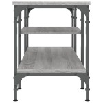 vidaXL Comodă TV, sonoma gri, 121x35x45 cm, lemn prelucrat & fier vidaXL Comodă TV, sonoma gri, 121x35x45 cm, lemn prelucrat & fier
