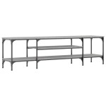 vidaXL Comodă TV, sonoma gri, 161x35x45 cm, lemn prelucrat & fier vidaXL Comodă TV, sonoma gri, 161x35x45 cm, lemn prelucrat & fier