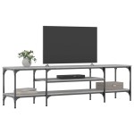 vidaXL Comodă TV, sonoma gri, 161x35x45 cm, lemn prelucrat & fier vidaXL Comodă TV, sonoma gri, 161x35x45 cm, lemn prelucrat & fier