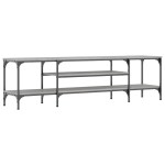 vidaXL Comodă TV, sonoma gri, 161x35x45 cm, lemn prelucrat & fier vidaXL Comodă TV, sonoma gri, 161x35x45 cm, lemn prelucrat & fier