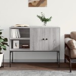 vidaXL Servantă, gri sonoma, 100x40x79,5 cm, lemn prelucrat vidaXL Servantă, gri sonoma, 100x40x79,5 cm, lemn prelucrat