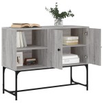 vidaXL Servantă, gri sonoma, 100x40x79,5 cm, lemn prelucrat vidaXL Servantă, gri sonoma, 100x40x79,5 cm, lemn prelucrat
