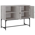 vidaXL Servantă, gri sonoma, 100x40x79,5 cm, lemn prelucrat vidaXL Servantă, gri sonoma, 100x40x79,5 cm, lemn prelucrat