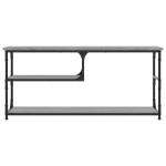 vidaXL Comodă TV, gri sonoma, 103x38x46,5 cm, lemn prelucrat și oțel vidaXL Comodă TV, gri sonoma, 103x38x46,5 cm, lemn prelucrat și oțel