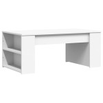 vidaXL Măsuță de cafea, alb, 102x55x42 cm, lemn prelucrat