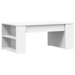 vidaXL Măsuță de cafea, alb, 102x55x42 cm, lemn prelucrat